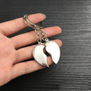 1 Paar Paar Schlüsselanhänger Schlüssel Silber Farbe Korea Romantischer Liebhaber Liebesschlüssel Herzform Magnet Schlüsselanhänger Souvenirs Valentinstagsgeschenk