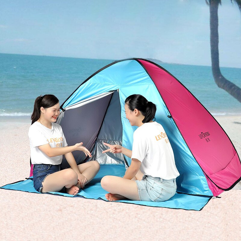 Full Automatic Camping Tent With Door Window Anti-UV Awning Tents Quick Opening Outdoor Sunshelter For 1-4 People Sunproof X147B