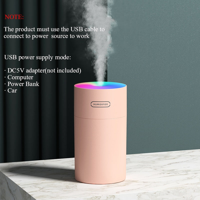 USB Luftbefeuchter Bunte Tasse Mini Aroma Wasser Diffusor LED Licht Ultraschall Cool Mist Maker Fogger Auto Aroma Humidificador