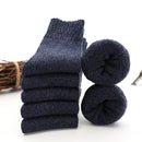 5 Paar verdicken Wollsocken Herren hochwertiges Handtuch warm halten Wintersocken Baumwolle Weihnachtsgeschenk Socken für Herren Thermogröße 38-45