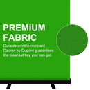 PYNSSEU 150 cm * 200 cm Hintergrund Zusammenklappbarer Green Screen Chromakey-Hintergrund Pull-up-Ständer Für YouTube-Videospiel Virtuelles Studio