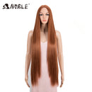 Edle Cosplay-Perücken für schwarze Frauen, gerade, synthetische Spitze, 38-Zoll-Ombre-Blonde-Spitze-Perücke, Cosplay, blonde, synthetische Spitze-Perücke