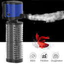 Sunsun Silent 4 in 1 Innenfilterpumpe für Aquarien Tauchbecken Wasserpumpe Filter Wave Surf Zirkulation Sauerstoffpumpe