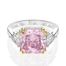 Wong Rain 100% 925 Sterling Silber Erstellt Moissanite Citrin Saphir Edelstein Hochzeit Verlobungsring Edlen Schmuck Großhandel