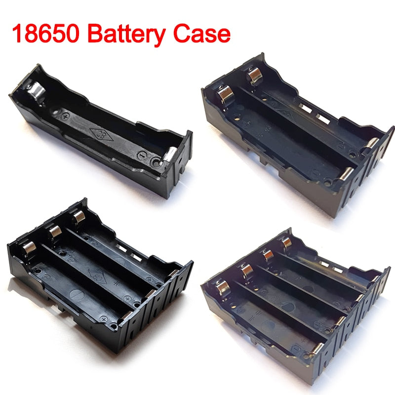 Nuevo DIY ABS 18650 Power Bank Cases 1X 2X 3X 4X 18650 Soporte de batería Caja de almacenamiento Caja 1 2 3 4 Ranura Baterías Contenedor Pin duro