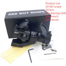 AIM Tactical M3 Jagdgewehr für 20-mm-Schienen-Rot-Grün-Punktvisier mit L-förmiger Halterung Airsoft-Zielfernrohr-Schießgewehr