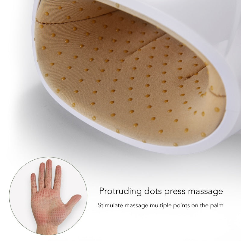 Marese kabelloses elektrisches Handmassagegerät Palm Finger Akupunkturpunkt mit Luftkompressionsmassage mit Wärme für Frauen Beauty Geschenk