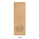 Colchoneta de Yoga TPE de corcho Natural para Fitness, colchonetas deportivas para ejercicio de Pilates, colchoneta de Yoga antideslizante con posición, almohadilla de entrenamiento de línea corporal 183*61