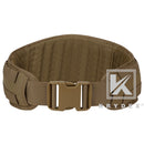 KRYDEX Tactical Padded Combat Waist Belt Multi Function MOLLE / PALS System Quick Release Buckle Military Belt Coyote Brown