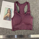 Nahtloser Fitness-Frauen-Yoga-Anzug, hochdehnbar, Workout-Sport-Set, gepolsterter Sport-BH, hohe Taille, Sport-Leggings, Fitnessstudio