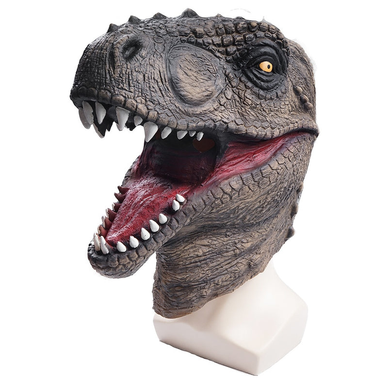 Eraspooky, dinosaurio jurásico realista, Cosplay, tiranosaurio, máscara de látex, accesorios de disfraces de Halloween para adultos, tocados de fiesta