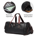 Bolso de lona de viaje informal de alta calidad, bolsos de cuero PU para hombre, bolsos de viaje de gran capacidad, bolso de mensajero negro para hombre, bolso de mano JXY815