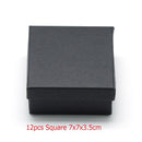 Quadratisch/Rechteck Schmuck Organizer Box für Ohrringe Halskette Armband Display Geschenkbox Halter Verpackung Kartons schwarz