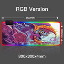 Sovawin Gaming Mauspad RGB Hintergrundbeleuchtung Matte 900x400 Gamer XXL Computer Mousepad CS GO Hyper Beast Rutschfeste Gummi Schreibtischunterlage für PC