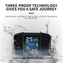 SAMEUO Motorrad TPMS Reifendruck Solar Power Alarm Motorrad Reifendrucküberwachungssystem zur Reifenüberwachung