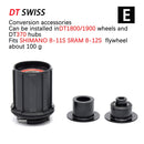 DT SWISS FreeHub dt240 350 1700 Kappen MTB Fahrradnaben Konverter Mountainbike Endadapter QR oder THRU Adapter HG/XD/MS BOOST