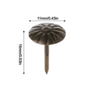 100 Stücke Gold Messing Dekorative Nägel Reißzwecken Angewandte Schmuck Geschenkbox Tisch Pins Möbelbeschläge Holzbearbeitungswerkzeug 11X16Mm