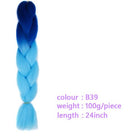 Black Star Hair Ombre Jumbo Braiding Hair Extensions 24 Inch Twist Braids Synthetic Hair Fiber for Twist Braiding for Women