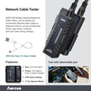 Network Tool Kit, AMPCOM 12 in 1 Professionelles tragbares Ethernet-Computerwartungs-LAN-Kabeltester-Crimper-Cutter-Reparaturset
