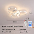 NEO Gleam Moderne LED-Deckenleuchten Lampe New RC Dimmable APP Circle Rings Designer für Wohnzimmer Schlafzimmer Deckenleuchten