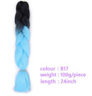 Black Star Hair Ombre Jumbo Braiding Hair Extensions 24 Inch Twist Braids Synthetic Hair Fiber for Twist Braiding for Women