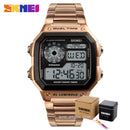 SKMEI 1335 Digital Watches For Mens 2 Time Chrono Men Wristwatches Fashion Sport Male Watch Clock Retro reloj hombre