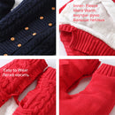 IYEAL Dicker Warmer Säuglingsbabyspielanzug Winterkleidung Neugeborenes Baby Jungen Mädchen Strickpullover Overall Mit Kapuze Kind Kleinkind Oberbekleidung