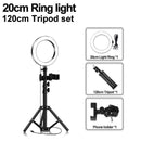 LED Ringlicht 16/20/26cm 5600K dimmbare Selfie Ringlampe mit Stativ Telefonhalter USB Stecker Fotostudio Fotografie Beleuchtung