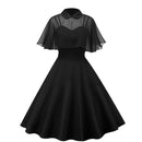Kleid Damen 2021 Elegant Vintage Gothic Spaghettiträger Kleid + Uhr Zweiteiler Sommer Party Kleider Hohe Taille Vestidos