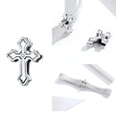 WOSTU 925 Sterlingsilber-Kreis-Charme-runder CZ-Korn-Korn-Klipp passte ursprüngliches Reflexions-Charme-Armband-Schmuck-Zubehör CQX101