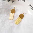 Pendientes de mujer temperamento geométrico Irregular de restauración de formas antiguas pendientes redondos pendientes de Metal al por mayor 002