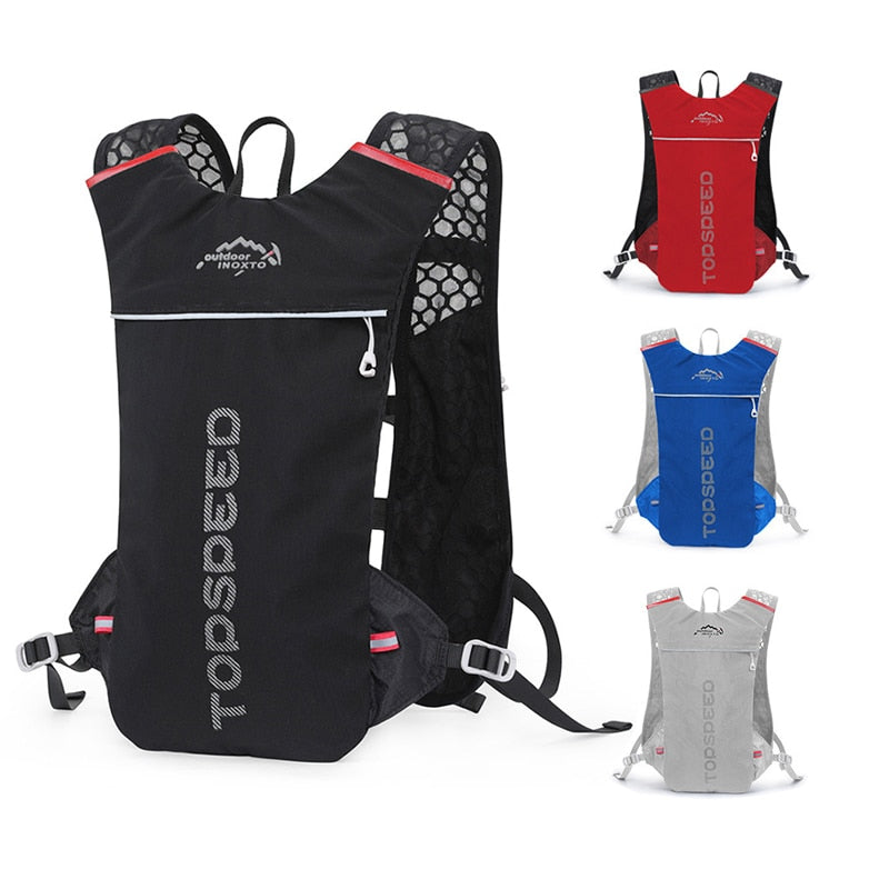 Bolsa ultraligera para correr, mochila de hidratación para ciclismo, chaleco deportivo para correr al aire libre para hombres y mujeres, vejiga de agua de 1,5 l