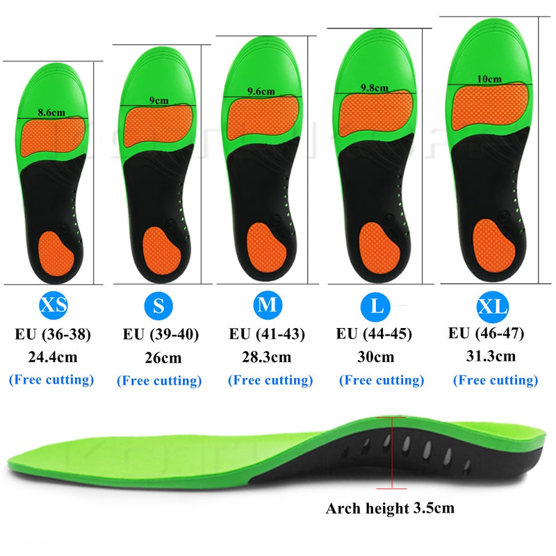 Beste Orthopädische Schuhe Sohleneinlagen für Schuhe Arch Foot Pad X / O Type Leg Correction Flat Foot Arch Support Sportschuhe Inserts