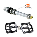 Neue CNC-Aluminiumlegierung versiegelt 3 Lager Anti-Rutsch-Fahrradpedale Flachfuß Ultraleicht Mountainbike Pedale MTB Fahrradteile