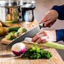 Cuchillo de cocina 1-9 Uds cuchillos de Chef 7CR17 440C acero inoxidable de alto carbono Damasco dibujo Gyuto Cleaver Set rebanador cuchillo Santoku