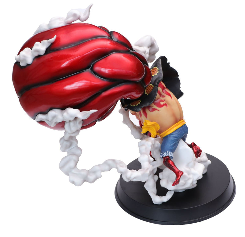 Figuras de acción de una pieza Luffy King Kong Punch estatua PVC figura de acción de juguete 240mm una pieza Anime mono D Luffy figurita