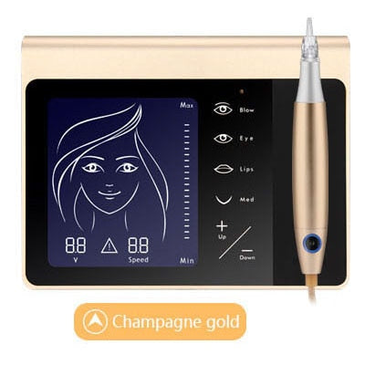 NEUES Touch Screen Permanent Make-up-Maschinen-Kit für Augenbrauen-Lippen-Eyeliner-Maschine mit 50-teiliger Patrone Neeldes-Akku