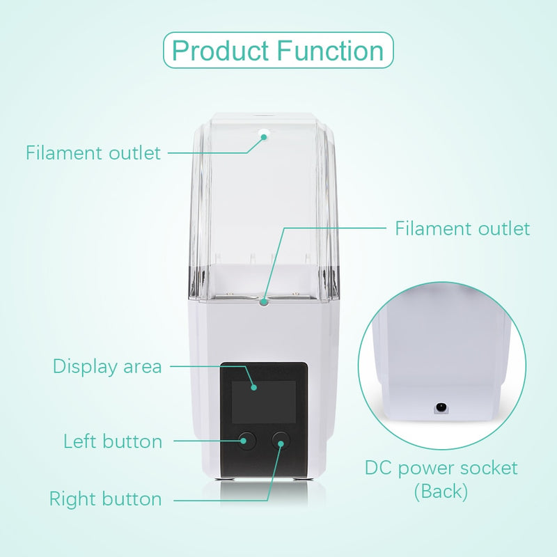 SUNLU 3D Filament Drying Box S1 Keep Drying While Printing Timing Function Temp Adjustable LCD Display Observable Top Cover