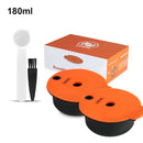 ICafilas180/60ml Refillable Espresso Coffee Maker Capsules for BOSCH Machine Tassimo Reusable Filter Coffee Pod Eco-Friendly