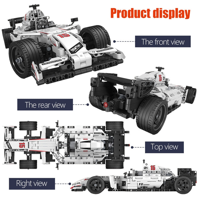 ERBO 729pcs City Racing Car Remote Control RC Car Electric truck Building Blocks bricks Toys For Children Gifts Boys