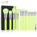 Docolor Neon Makeup Brushes 10/15pcs Professional Synthetic Hair Powder Foundation Eye Shadows Blending Contour Make Up Brushes