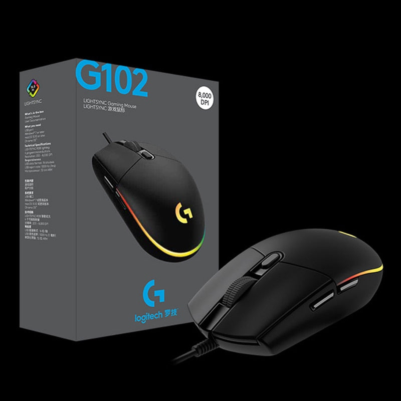 Logitech G502 HERO Professional Gaming Mouse 16000DPI Gaming Programming Mouse Adjustable Light Synchronizatio For Mouse Gamer