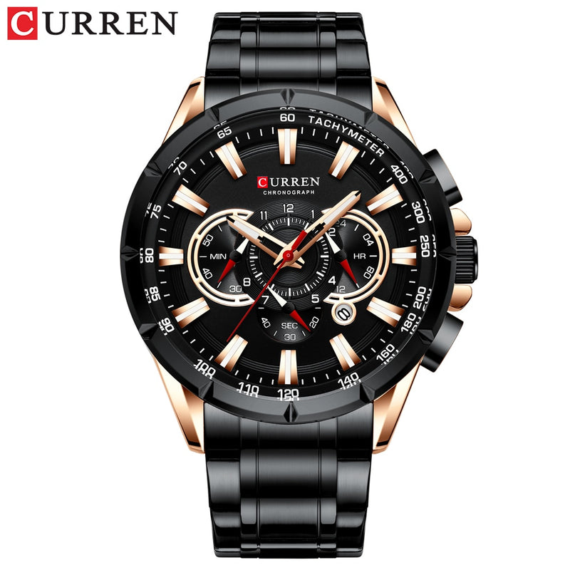 CURREN New Casual Sport Chronograph Men&