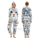 Kigurumi Einhorn Pyjama Stitch Adult Animal Onesie Frauen Männer Paar Pyjamas Winter Pijamas Anzug Panda Nachtwäsche Flanell Pyjamas