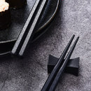 5 Pairs/Set Japanese Style Alloy Chopsticks With Gift Box Non-slip Mildew Proof Sushi Food Chop Sticks Reusable Kitchen Tools