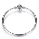 WOSTU Original 3 Styles Chain Bracelet 100% 925 Sterling Silver Bangle Fit DIY Charms Bead For Women Female Luxury Jewelry Gift