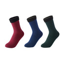 3 Paar/Set Damen Winter Warme Socken Verdicken Thermische Nylon Einfarbige Socken Weicher Schnee Samt Stiefel Boden Schlaf Schwarze Socke