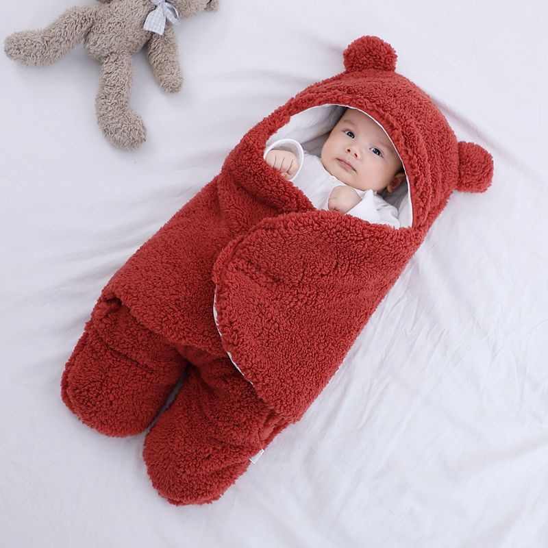 Baby-Schlafsack, ultraweiches, flauschiges Fleece, Neugeborene, Decke, Säugling, Jungen, Mädchen, Kleidung, Schlaf, Wickeltuch