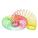 1pcs Rainbow Circle Funny Toys Early Development Educational Folding Plastic Spring Coil Children&