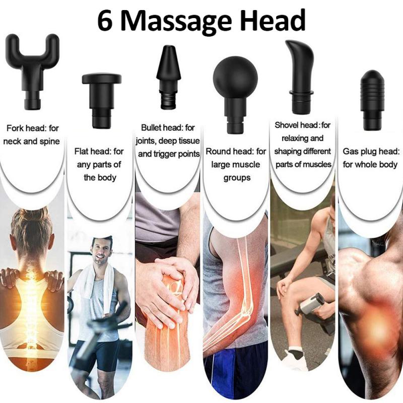 Massagepistole Faszienpistole Deep Muscle Relax Massage Elektromassagegerät Fitnessgeräte Rauschunterdrückung Design für den Rücken von Männern und Frauen